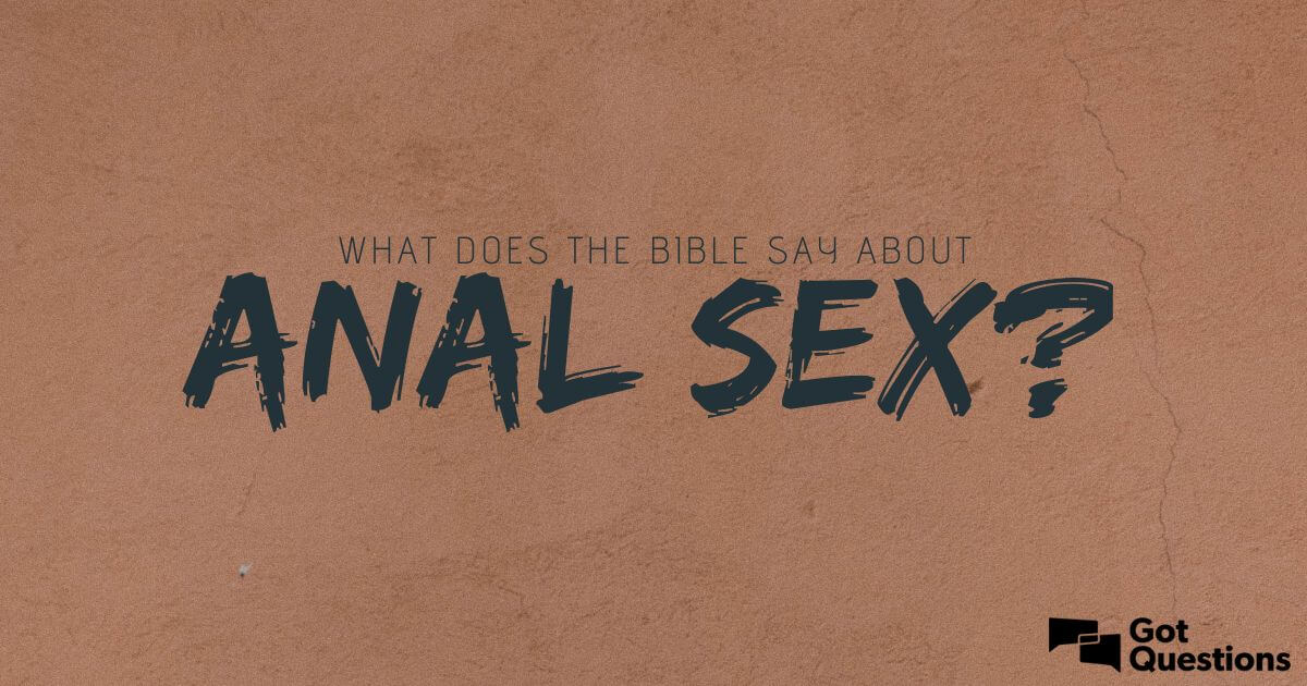 wife bible anal sex