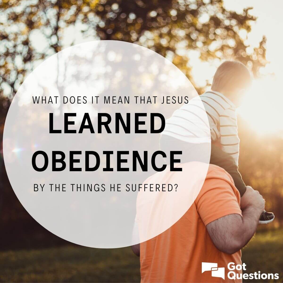 What does it mean that Jesus learned obedience by the