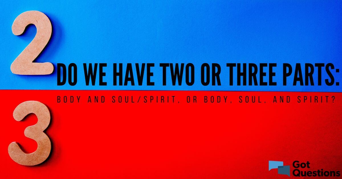 Do we have two or three parts? Body, soul, and spirit? Dichotomy or