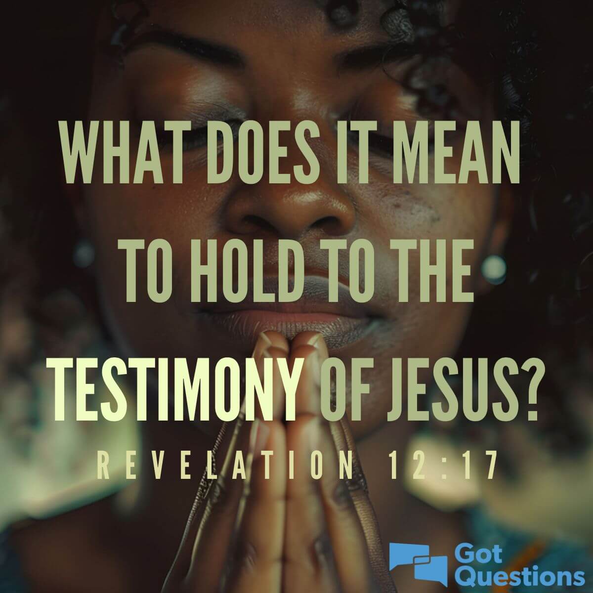 What does it mean to hold to the testimony of Jesus (Revelation 1217