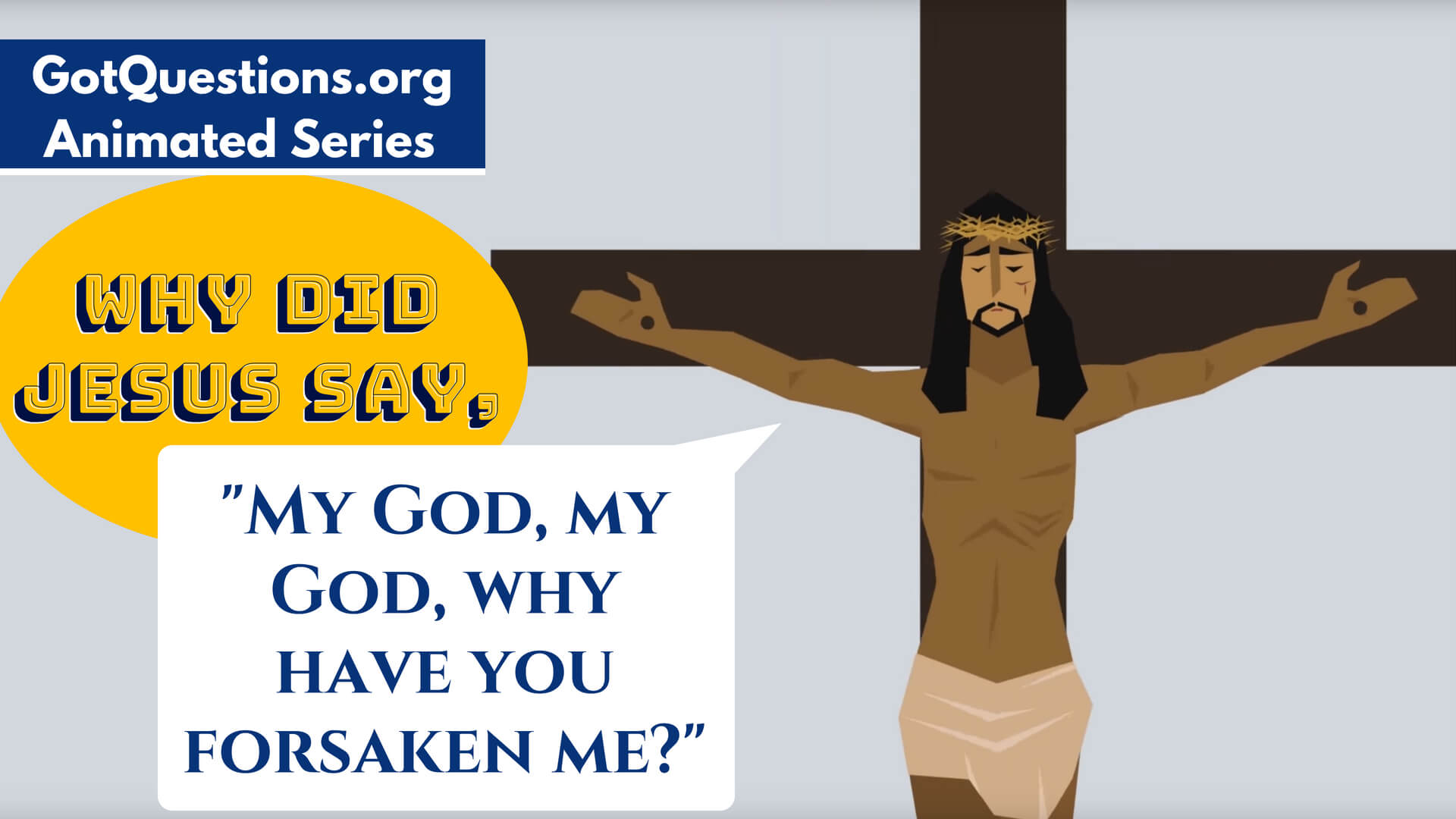 Why did Jesus say, “My God, my God, why have you forsaken me?”